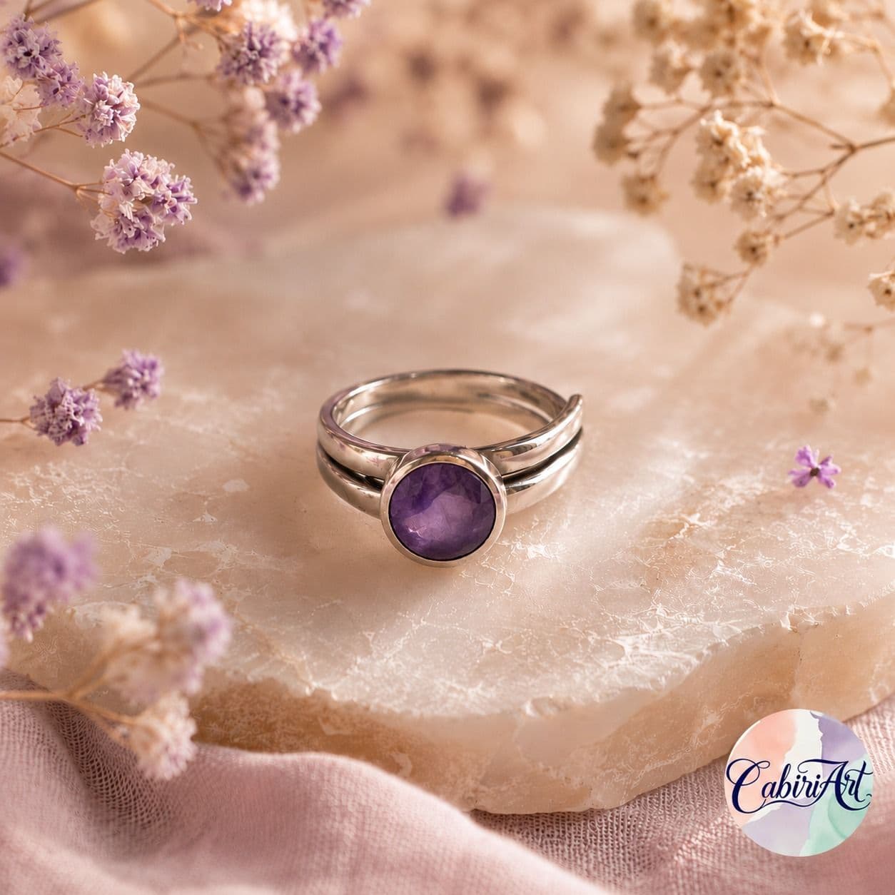 Anillo amatista