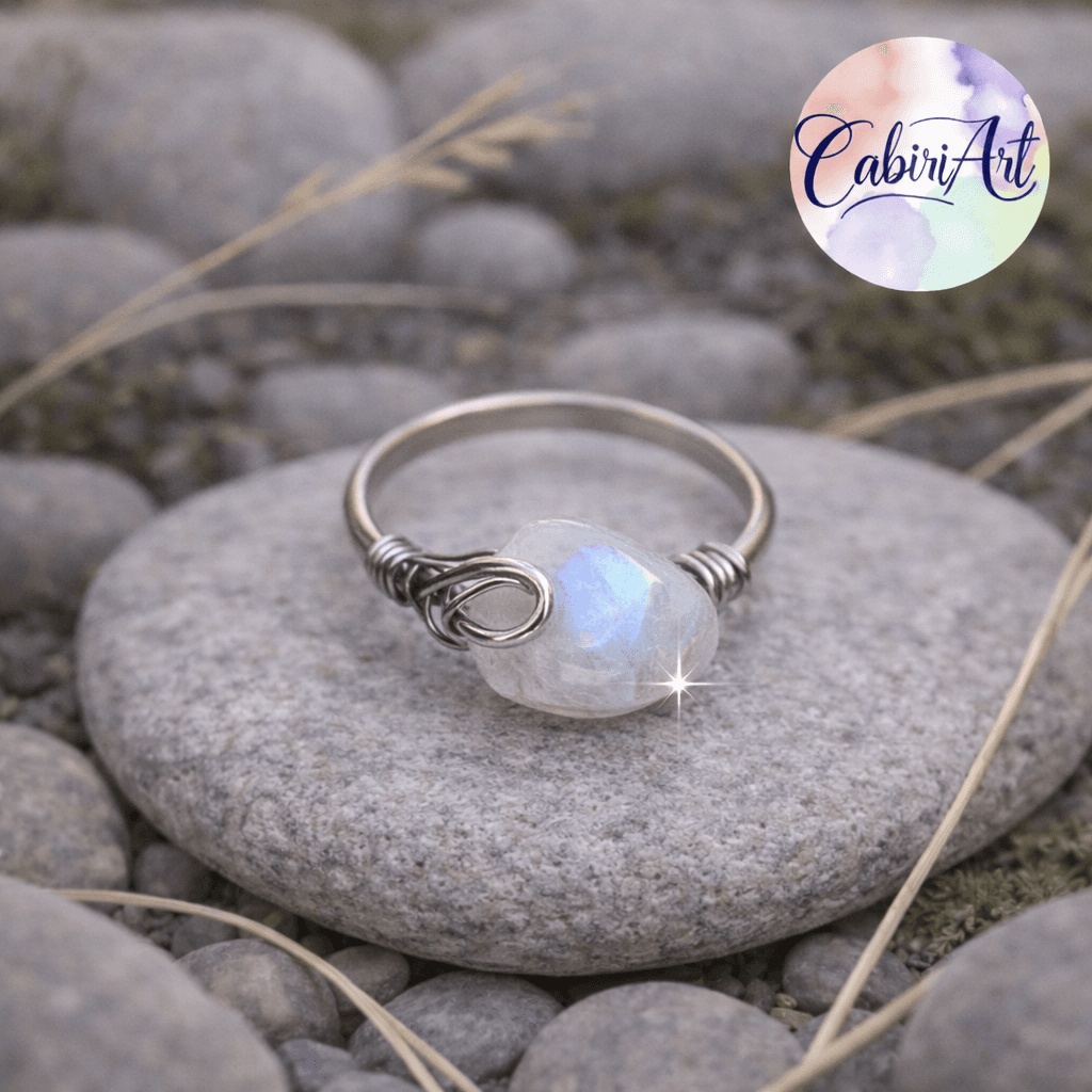 Anillo piedra de la luna