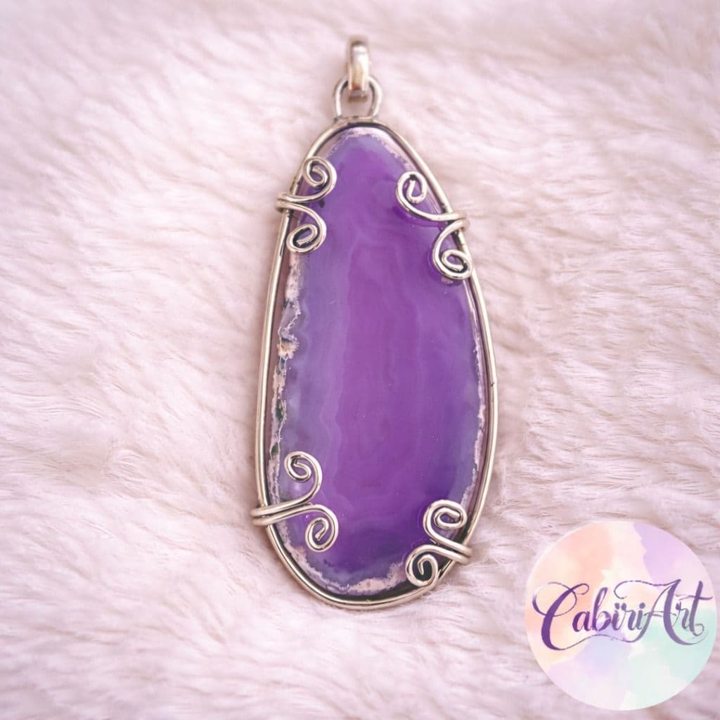 Dije laja ágata violeta