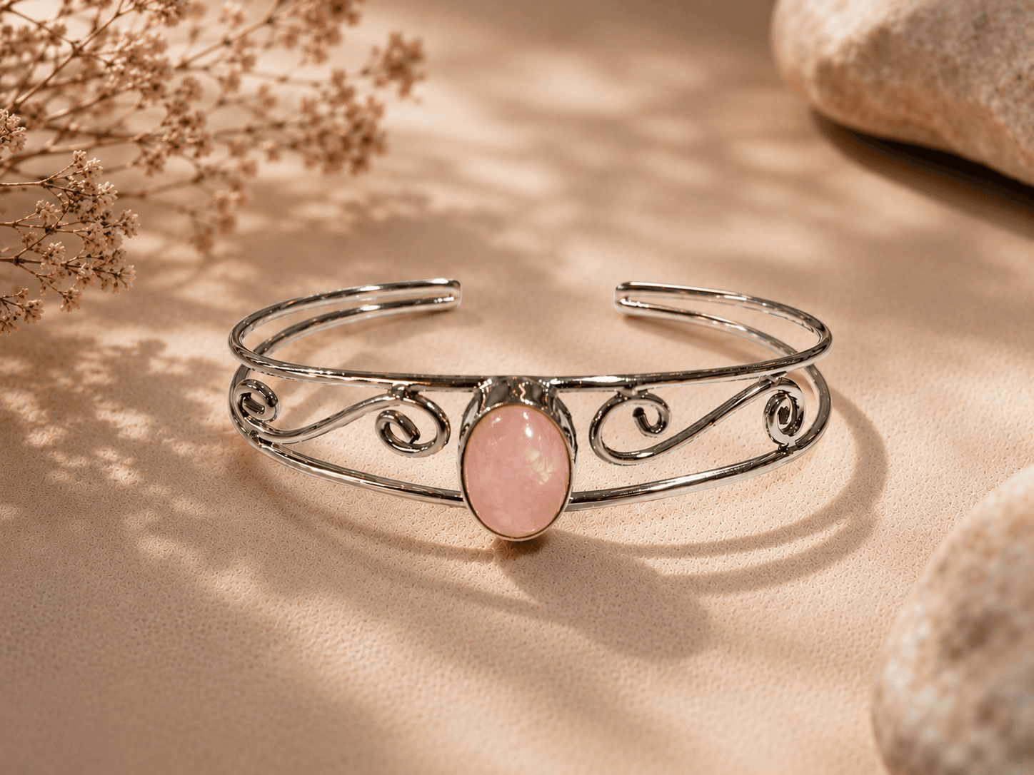 Esclava cuarzo rosa