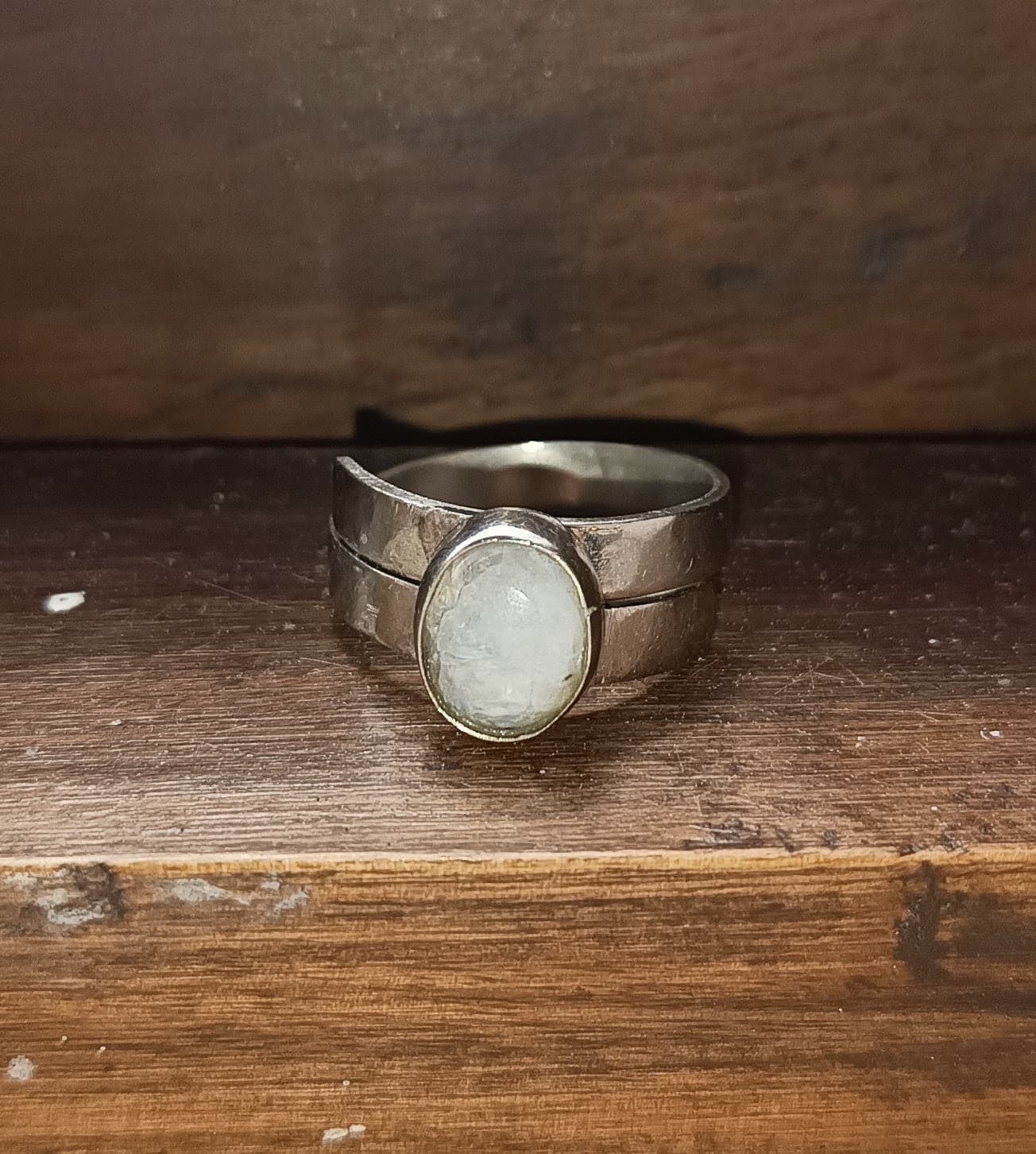 Anillo piedra de la luna
