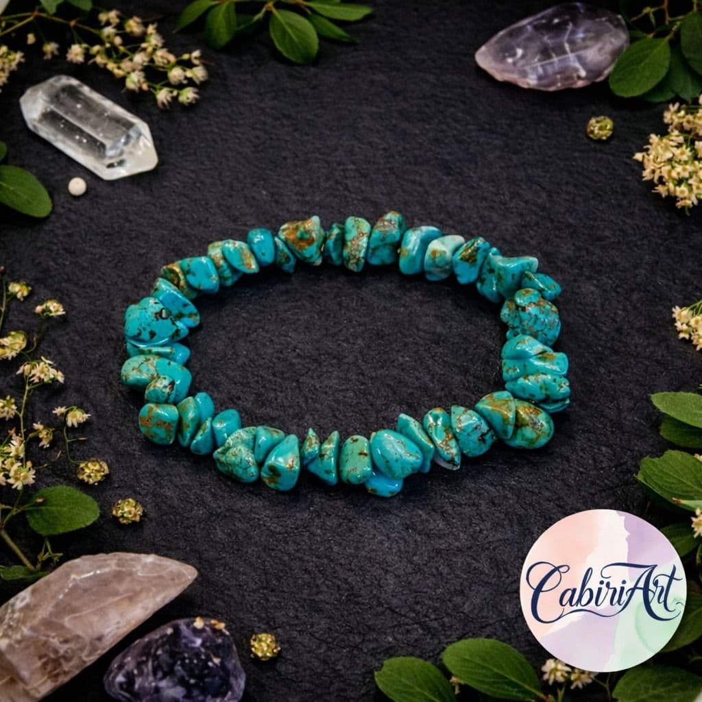 Pulsera escallas turquesa
