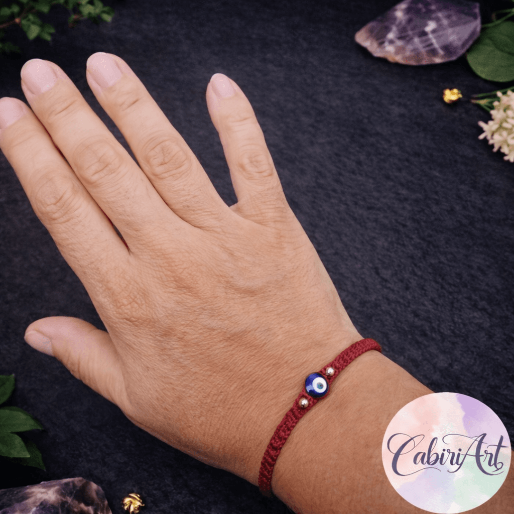 Pulsera Macrame Ojo Turco