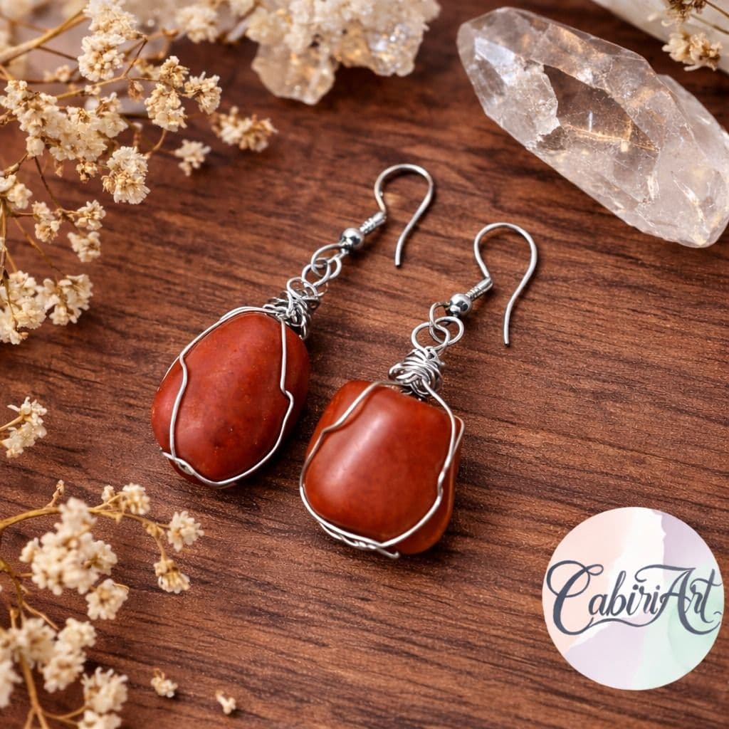 Aros Jaspe Rojo
